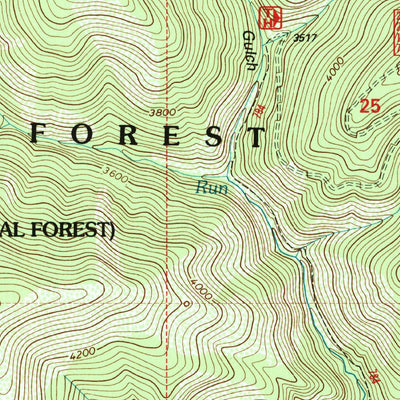 United States Geological Survey Bloom Peak, MT-ID (1997, 24000-Scale) digital map
