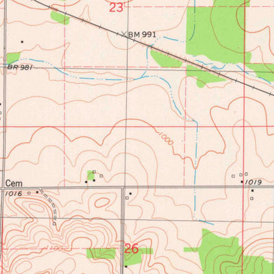 United States Geological Survey Bloomer, WI (1975, 24000-Scale) digital map