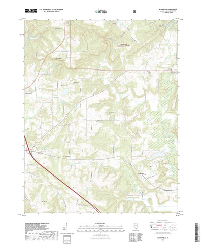 United States Geological Survey Bloomfield, IL (2021, 24000-Scale) digital map