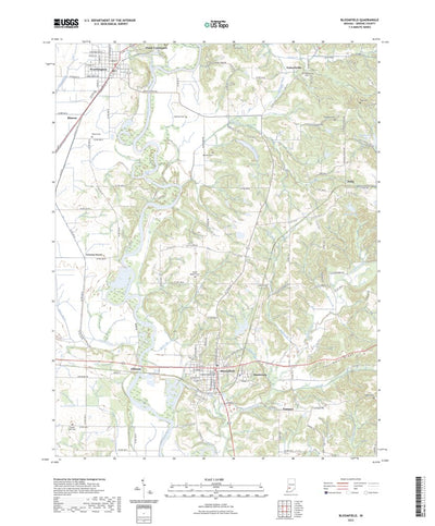 United States Geological Survey Bloomfield, IN (2022, 24000-Scale) digital map