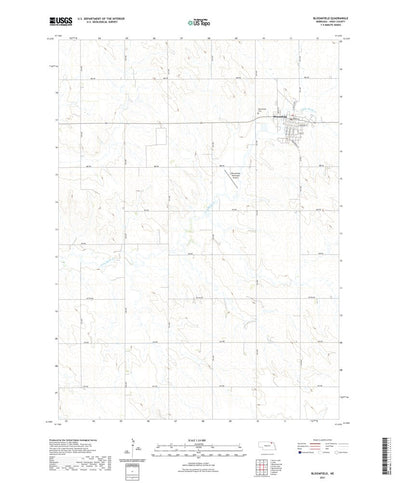 United States Geological Survey Bloomfield, NE (2021, 24000-Scale) digital map