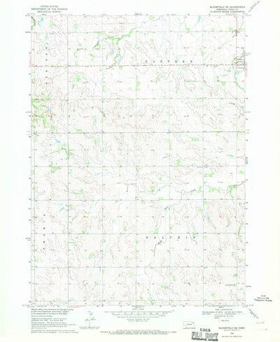 United States Geological Survey Bloomfield NE, NE (1968, 24000-Scale) digital map