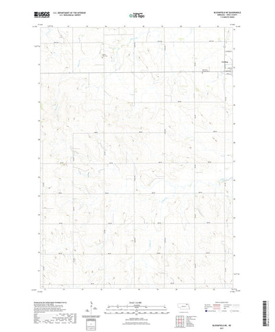 United States Geological Survey Bloomfield NE, NE (2021, 24000-Scale) digital map