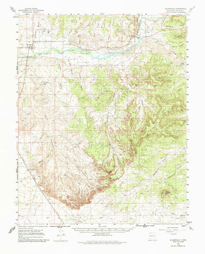 United States Geological Survey Bloomfield, NM (1960, 62500-Scale) digital map