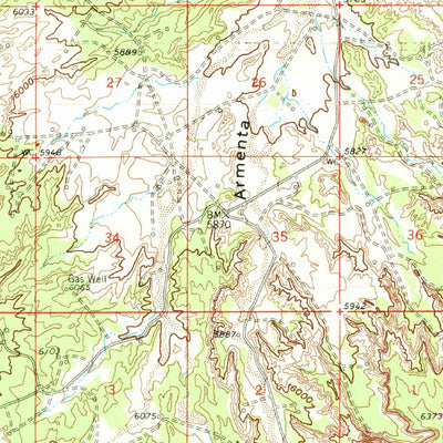 United States Geological Survey Bloomfield, NM (1960, 62500-Scale) digital map
