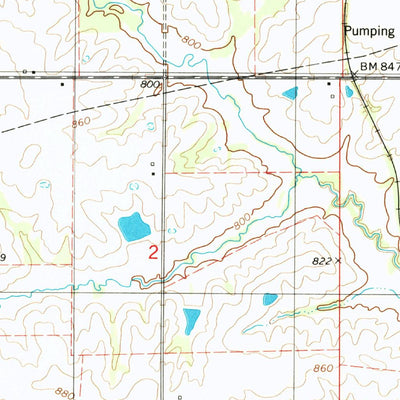United States Geological Survey Bloomfield North, IA (1980, 24000-Scale) digital map