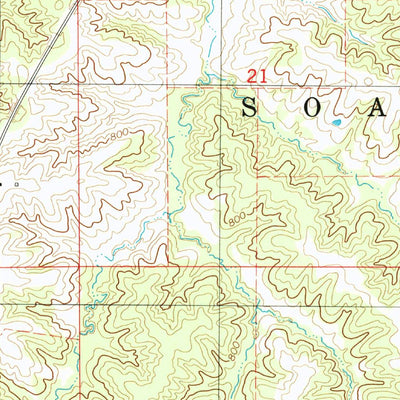 United States Geological Survey Bloomfield North, IA (1980, 24000-Scale) digital map