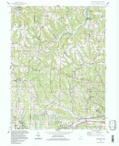 United States Geological Survey Bloomfield, OH (1994, 24000-Scale) digital map