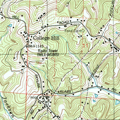 United States Geological Survey Bloomfield, OH (1994, 24000-Scale) digital map