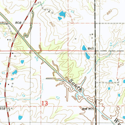 United States Geological Survey Bloomfield South, IA (1979, 24000-Scale) digital map