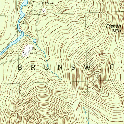 United States Geological Survey Bloomfield, VT-NH (1988, 24000-Scale) digital map