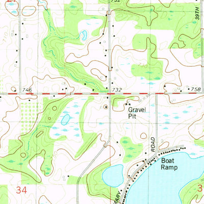United States Geological Survey Bloomingdale, MI (1981, 24000-Scale) digital map
