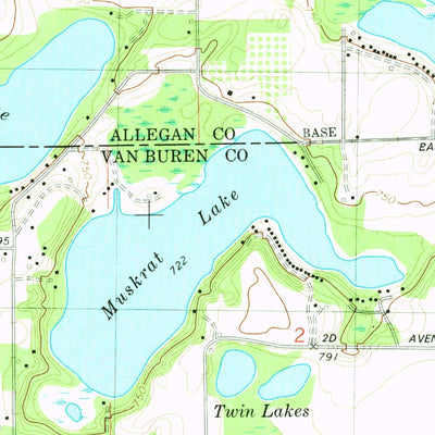 United States Geological Survey Bloomingdale, MI (1981, 24000-Scale) digital map