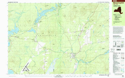 United States Geological Survey Bloomingdale, NY (1999, 25000-Scale) digital map