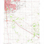United States Geological Survey Bloomington East, IL (1981, 24000-Scale) digital map