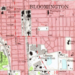United States Geological Survey Bloomington East, IL (1981, 24000-Scale) digital map