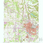 United States Geological Survey Bloomington, IN (1966, 24000-Scale) digital map