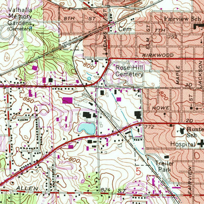 United States Geological Survey Bloomington, IN (1966, 24000-Scale) digital map