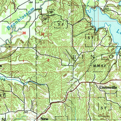 United States Geological Survey Bloomington, IN (1986, 100000-Scale) digital map