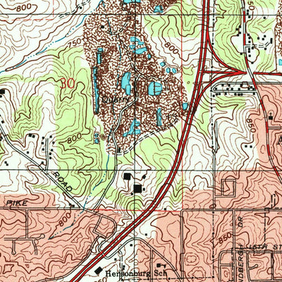 United States Geological Survey Bloomington, IN (1998, 24000-Scale) digital map