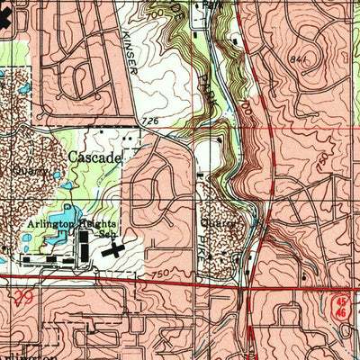 United States Geological Survey Bloomington, IN (1998, 24000-Scale) digital map