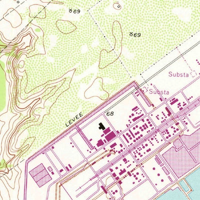 United States Geological Survey Bloomington, TX (1951, 24000-Scale) digital map