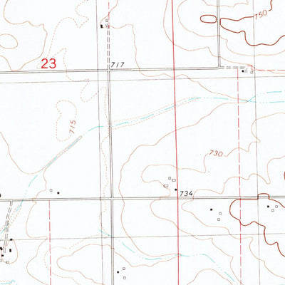 United States Geological Survey Bloomington West, IL (1981, 24000-Scale) digital map