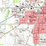 United States Geological Survey Bloomington West, IL (1981, 24000-Scale) digital map