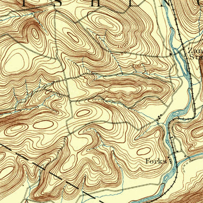 United States Geological Survey Bloomsburg, PA (1894, 62500-Scale) digital map