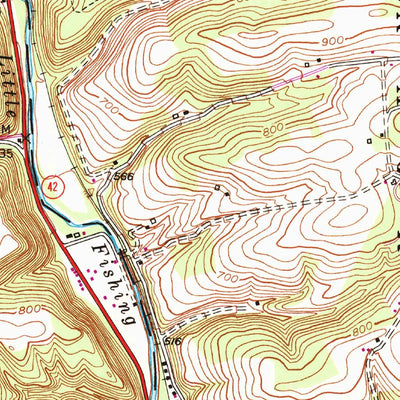 United States Geological Survey Bloomsburg, PA (1953, 24000-Scale) digital map