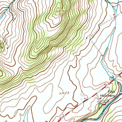 United States Geological Survey Bloomsbury, NJ (1955, 24000-Scale) digital map