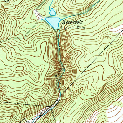 United States Geological Survey Bloomsbury, NJ (1955, 24000-Scale) digital map
