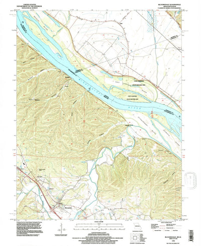 United States Geological Survey Bloomsdale, MO-IL (1993, 24000-Scale) digital map