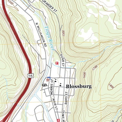 United States Geological Survey Blossburg, PA (2019, 24000-Scale) digital map