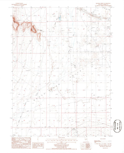United States Geological Survey Blossom Spring, NV (1985, 24000-Scale) digital map