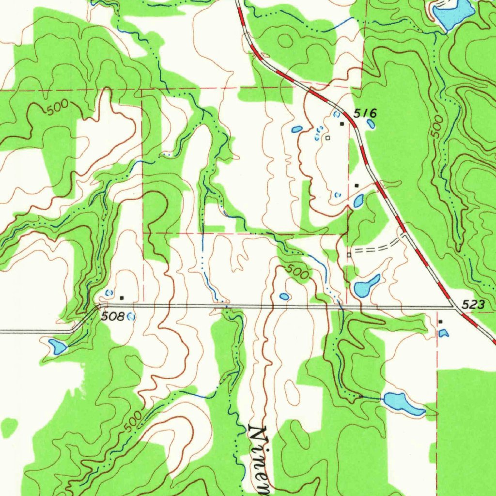 Blossom, TX (1964, 24000-Scale) Map by United States Geological