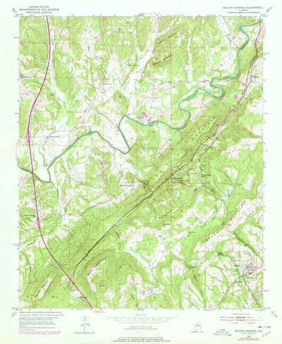 United States Geological Survey Blount Springs, AL (1951, 24000-Scale) digital map