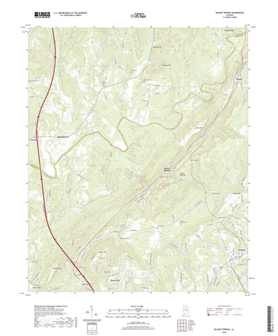 United States Geological Survey Blount Springs, AL (2020, 24000-Scale) digital map