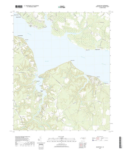 United States Geological Survey Blounts Bay, NC (2019, 24000-Scale) digital map