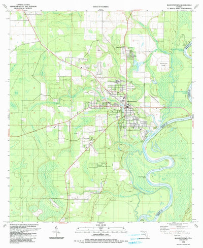 United States Geological Survey Blountstown, FL (1990, 24000-Scale) digital map