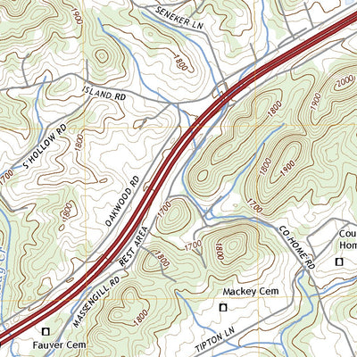 United States Geological Survey Blountville, TN (2022, 24000-Scale) digital map