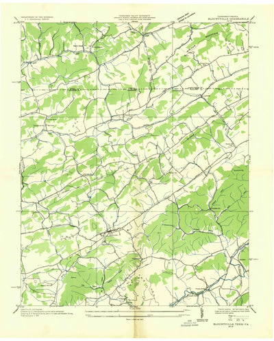 United States Geological Survey Blountville, TN-VA (1935, 24000-Scale) digital map