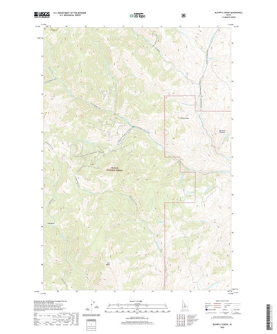 United States Geological Survey Blowfly Creek, ID (2020, 24000-Scale) digital map