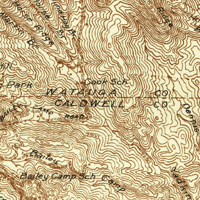 United States Geological Survey Blowing Rock, NC (1936, 48000-Scale) digital map