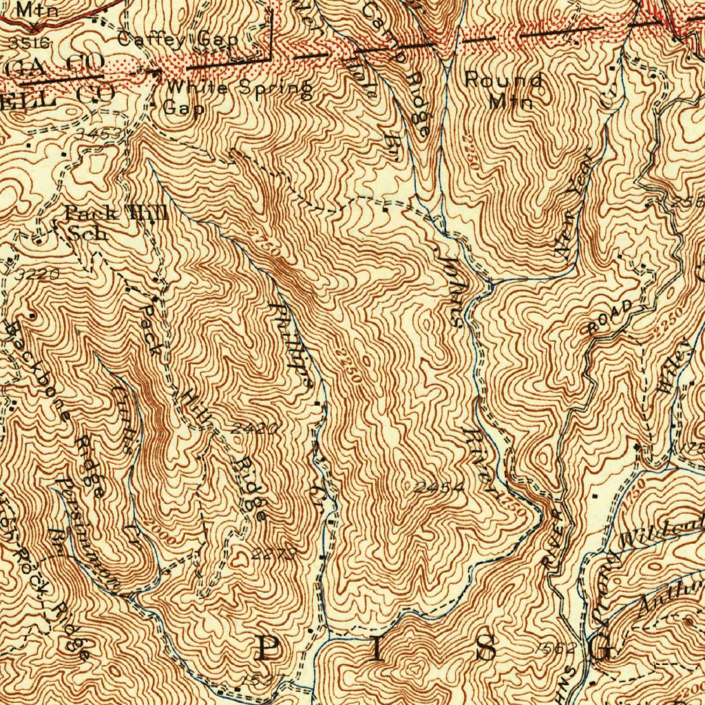 Blowing Rock, NC (1942, 62500-Scale) Map by United States