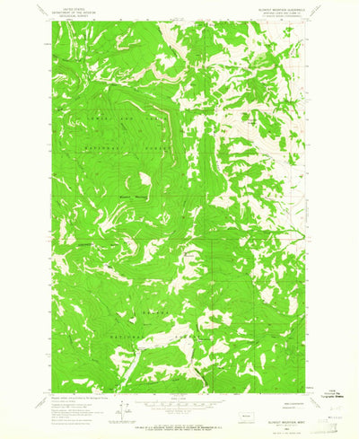 United States Geological Survey Blowout Mountain, MT (1963, 24000-Scale) digital map