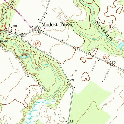 United States Geological Survey Bloxom, VA (1968, 24000-Scale) digital map