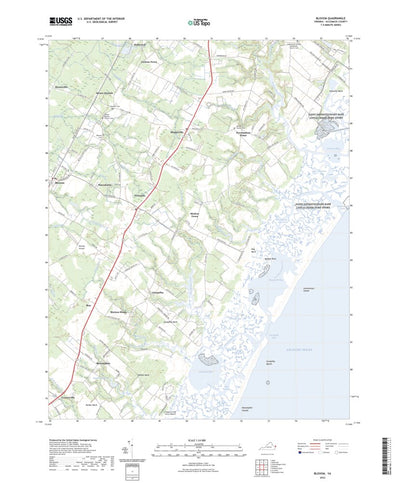 United States Geological Survey Bloxom, VA (2022, 24000-Scale) digital map