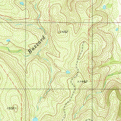 United States Geological Survey Blucher Mountain, TX (1980, 24000-Scale) digital map