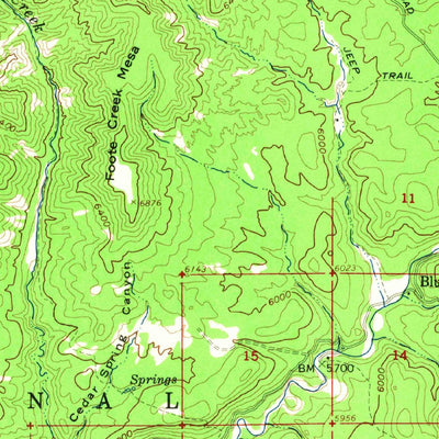 United States Geological Survey Blue, AZ-NM (1961, 62500-Scale) digital map